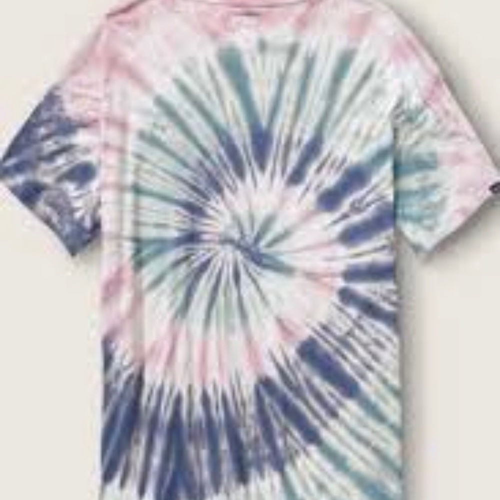 NWT Victoria’s Secret PINK size small tie dyed t-shirt.